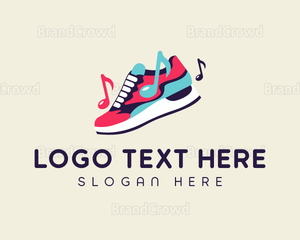 Musical Note Sneaker Logo