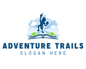 Kid Adventure Book logo design