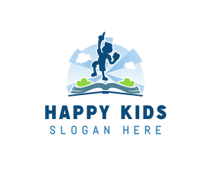 Kid Adventure Book logo design