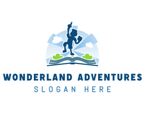 Kid Adventure Book logo design