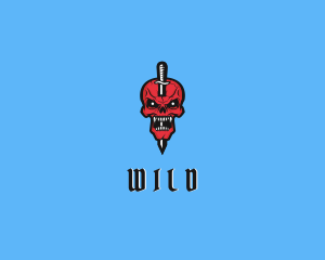 Undead - Punk Skull Dagger logo design
