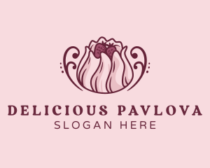 Pavlova - Delicious Fruit Pavlova logo design