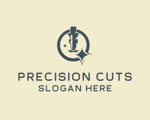 Cutting - Industrial Laser Machine logo design