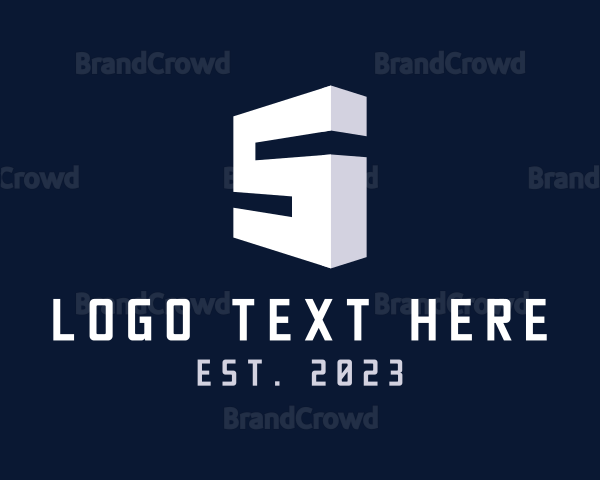 Modern Isometric Letter S Logo