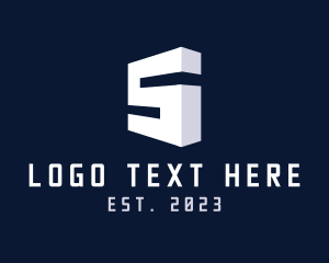 Organization - Modern Isometric Letter S logo design