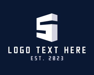 Financial - Modern Isometric Letter S logo design