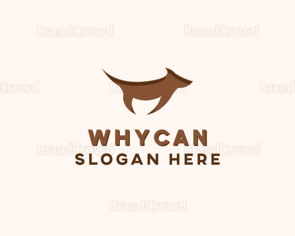 Brown Terrier Dog Logo