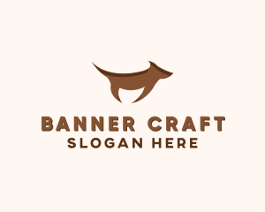 Brown Terrier Dog logo design