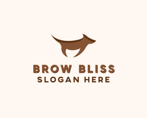 Brown Terrier Dog logo design