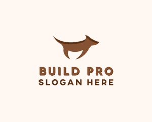 Pooch - Brown Terrier Dog logo design