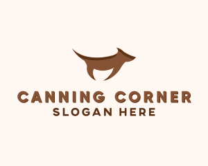 Brown Terrier Dog logo design