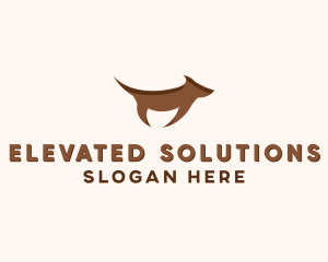 Brown Terrier Dog logo design