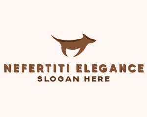 Brown Terrier Dog logo design