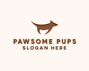 Brown Terrier Dog logo design