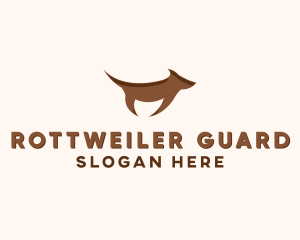 Brown Terrier Dog logo design