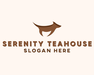 Brown Terrier Dog logo design