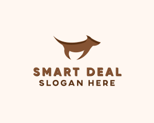 Brown Terrier Dog logo design