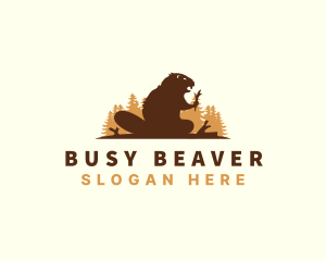 Beaver - Wild Beaver Rodent logo design