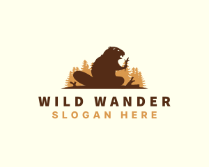 Wild Beaver Rodent logo design