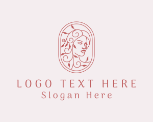 Fragrance - Cosmetics Flower Woman logo design
