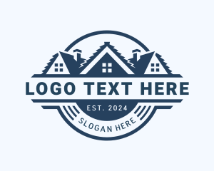 Roofing House Builder Logo