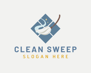 Cleaning Mop Window logo design