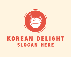 Korean - Rice Bowl Dining logo design