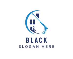 Housing - Pressure Washer House Cleaning logo design
