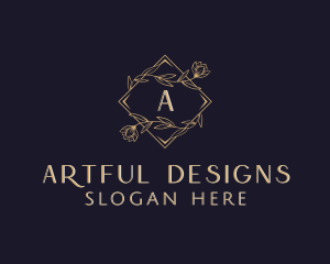 Elegant Wedding Floral logo design