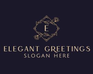 Elegant Wedding Floral logo design