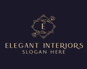 Elegant Wedding Floral logo design