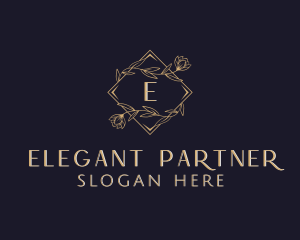 Elegant Wedding Floral logo design