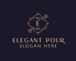 Elegant Wedding Floral logo design