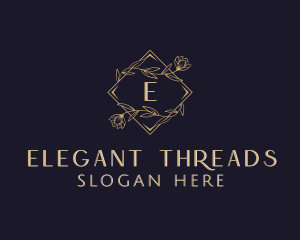 Elegant Wedding Floral logo design