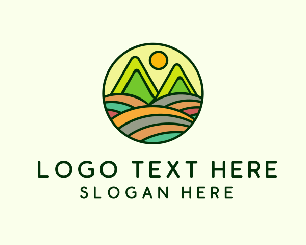 Adventure - Nature Mountain Hills Badge logo design