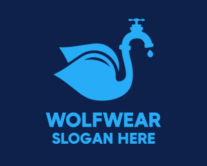 Faucet - Water Tap Swan logo design