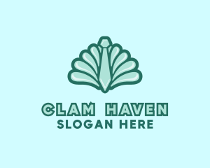 Clam - Seashell Clam Necktie logo design