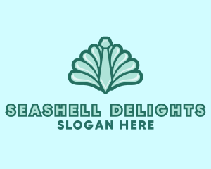 Seashell Clam Necktie logo design