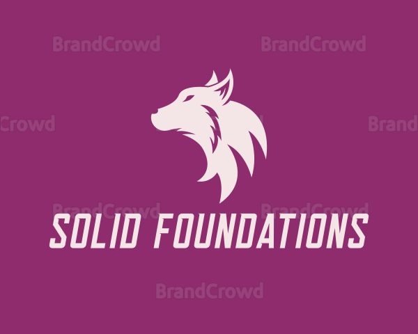 Wild Wolf Animal Character Logo