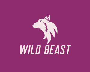 Wild Wolf Animal Character logo design