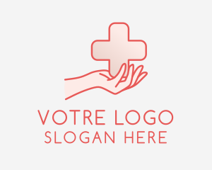 Caregiver - Medical Charity Cross logo design