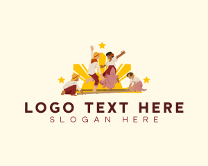 Perform - Tinikling Dance Filipino logo design