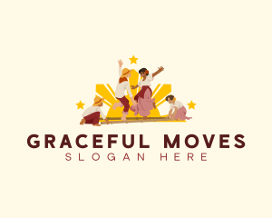 Tinikling Dance Filipino logo design