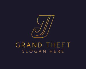 Vlogger - Elegant Minimalist Letter J logo design