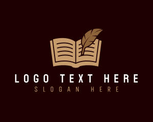 Quill - Quill Feather Book logo design
