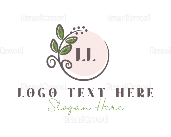 Elegant Wreath Leaf Logo