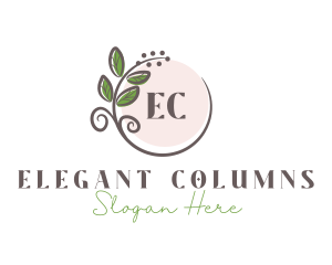 Elegant Wreath Leaf  logo design