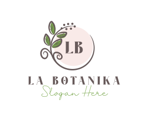 Letter - Elegant Wreath Leaf logo design