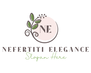 Elegant Wreath Leaf  logo design