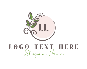 Photographer - Elegant Wreath Leaf logo design